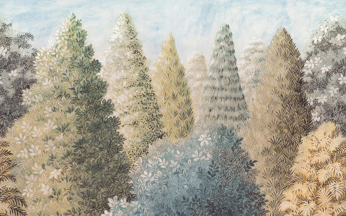 Komar Fototapete Painted Woods B/L: ca. 400x250 cm Painted Woods - (400,00/250,00cm) - Komar