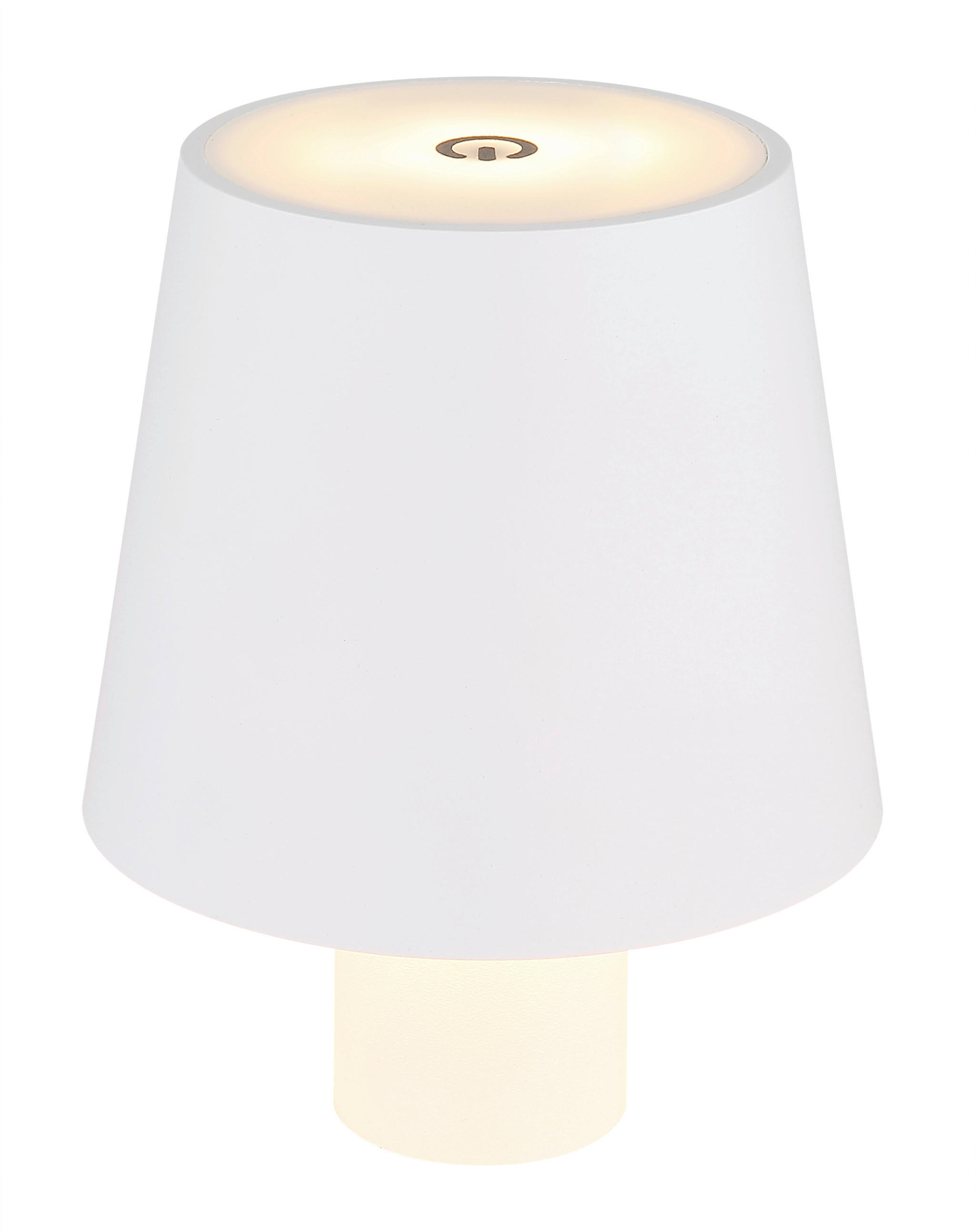 GLOBO LED-Tischleuchte Opal weiß Kunststoff H/D: ca. 13x10,6 cm VANNIE - weiß/Opal (10,60/13,00cm) - GLOBO