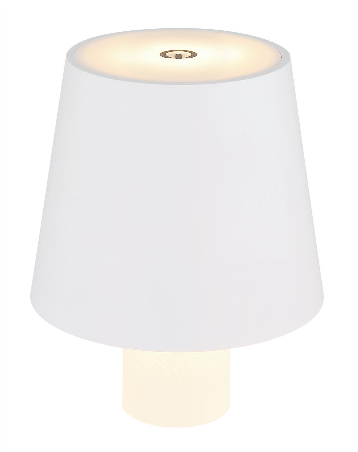 GLOBO LED-Tischleuchte Opal weiß Kunststoff H/D: ca. 13x10,6 cm VANNIE - weiß/Opal (10,60/13,00cm) - GLOBO