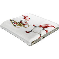 Wohndecke Flanell Wohndecke-Flanell_Zwerge 150x200cm - grau (150,00/200,00cm)