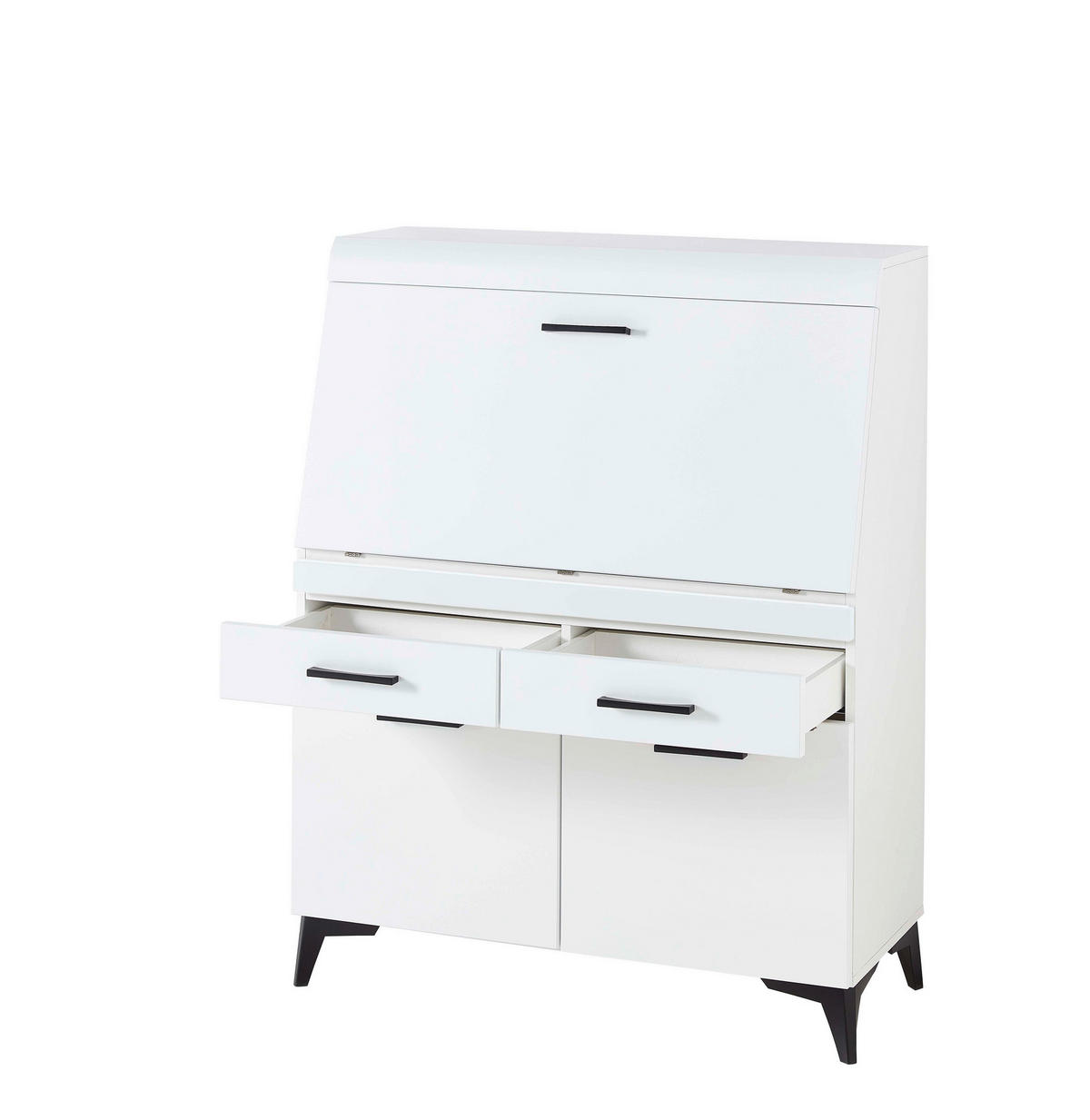 Sekretär Secret weiß matt B/H/T: ca. 98x124x42 cm Secret - weiß (98,00/124,00/42,00cm)