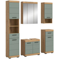 Badezimmer-Set Scout Eiche Artisan Nachbildung salbei Nachbildung B/H/T: ca. 164x191x34 cm Scout - Eiche/salbei (164,00/191,00/34,00cm) - xonox.home