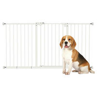 PawHut Haustier-Sicherheitstor weiß Kunststoff B/H/L: ca. 2x76,2x136,3 cm Haustier-Sicherheitstor - weiß (136,30/2,00/76,20cm) - PawHut