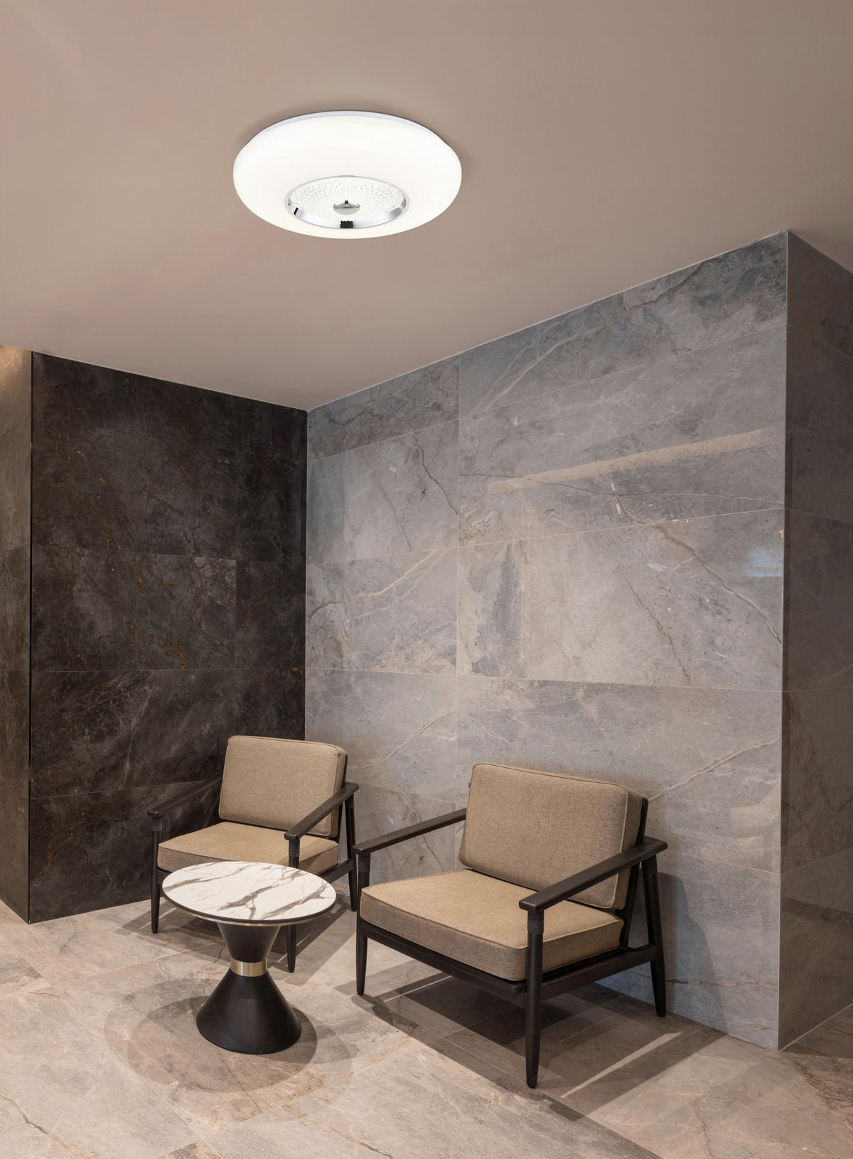 GLOBO Deckenleuchte klar weiß Opal Acryl Metall Kunststoff H/D: ca. 11x48,5 cm 1 Brennstellen GRAHAM - klar/weiß (48,50/11,00cm) - GLOBO