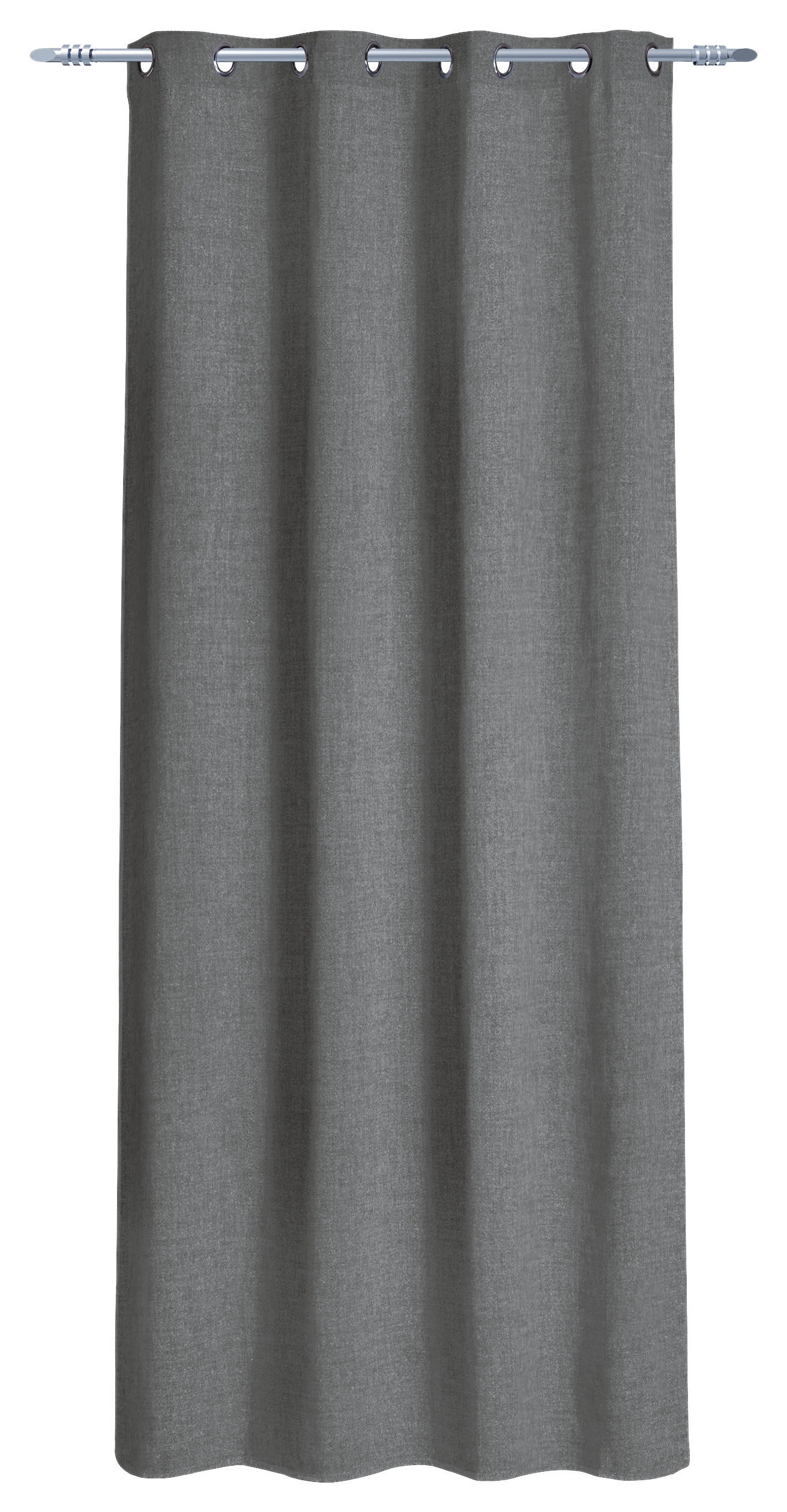 Ösenvorhang Cleo anthrazit B/L: ca. 140x240 cm Cleo - anthrazit (140,00/240,00cm) - POCOline