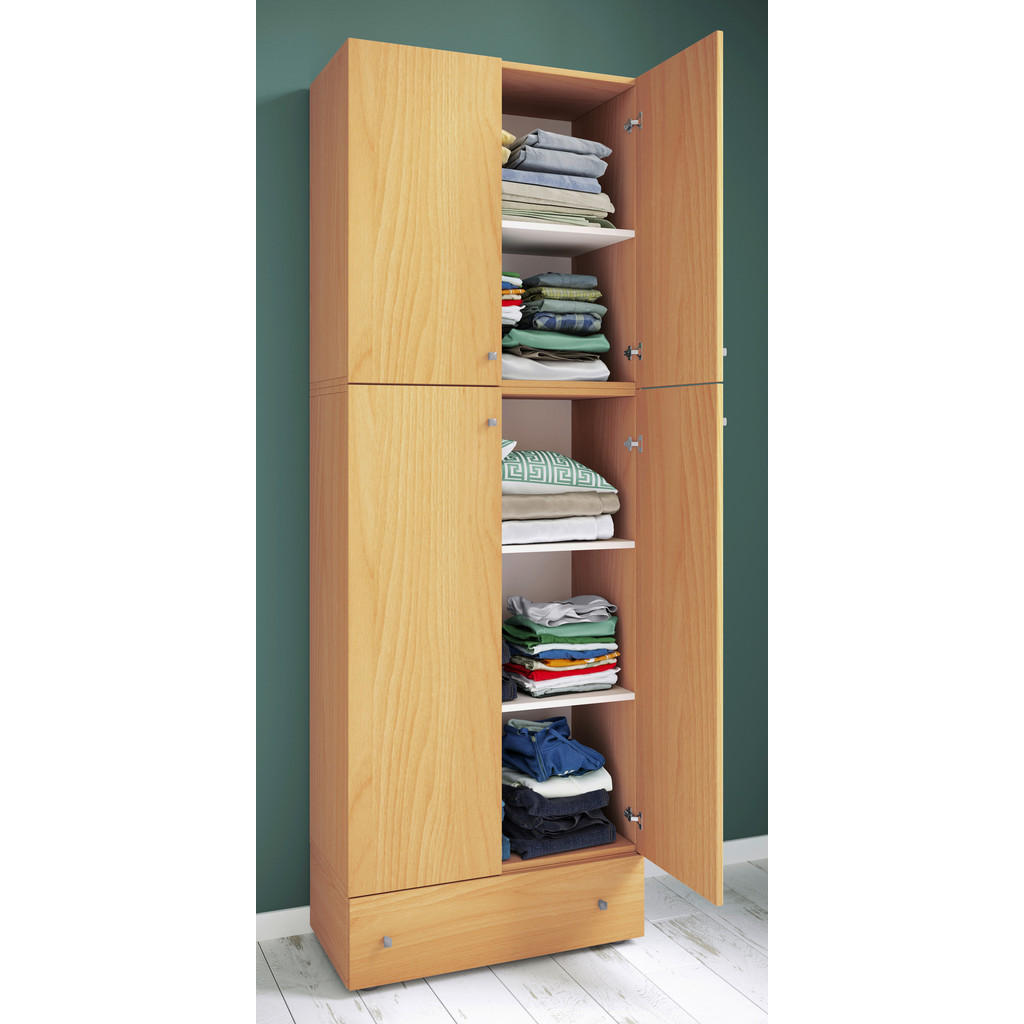Thumbnail - Kleiderschrank Lona buche B/H/T: ca. 70x200x39 cm