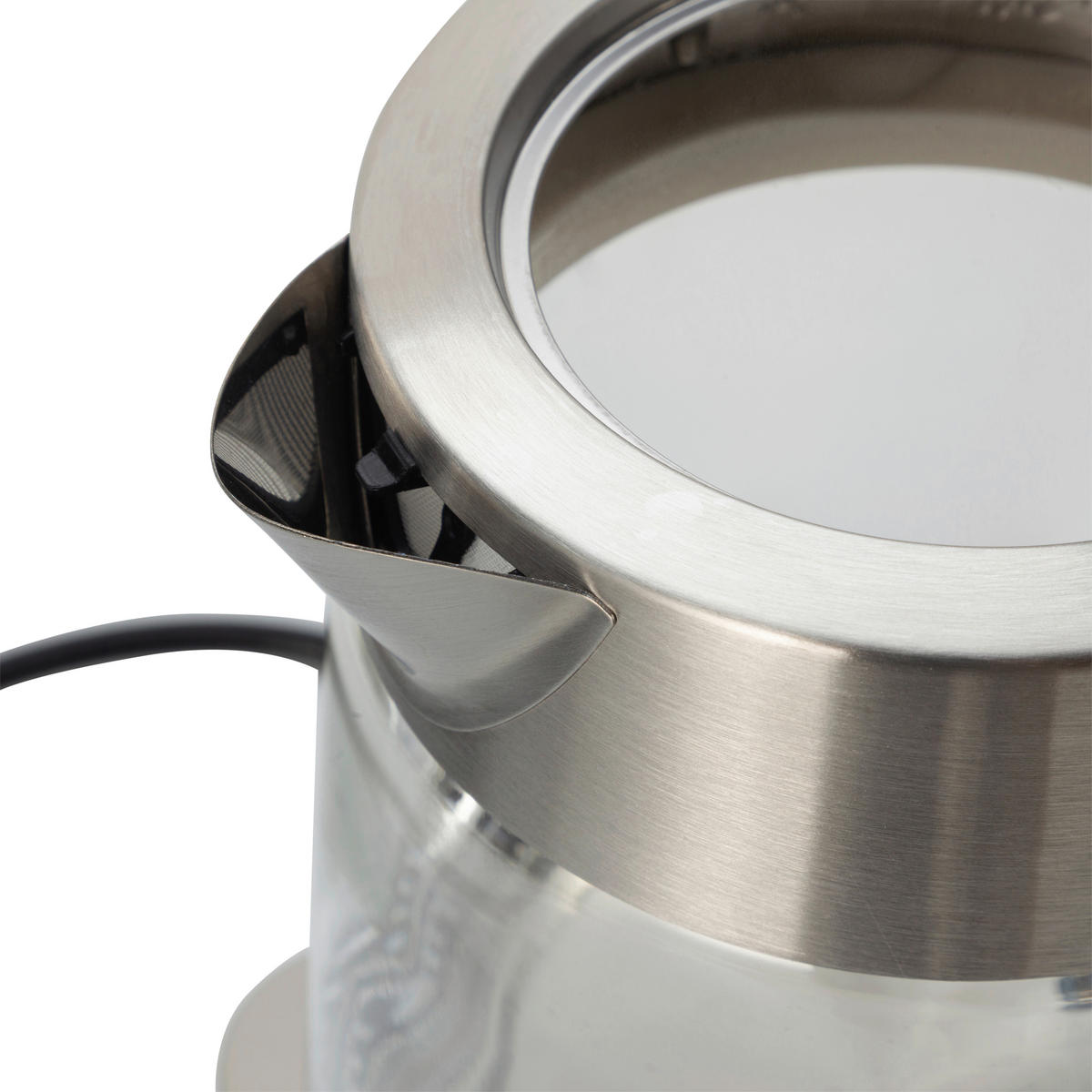 POCOline Wasserkocher silber Edelstahl Glas Kunststoff B/H/L: ca. 22,1x24,2x23,1 cm ca. 1,7 l Wasserkocher_Glas_Hot-One - silber (23,10/22,10/24,20cm) - POCOline