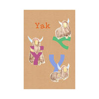 Komar Poster ABC Animal Y Buchstaben B/L: ca. 50x70 cm ABC Animal Y - (50,00/70,00cm) - Komar