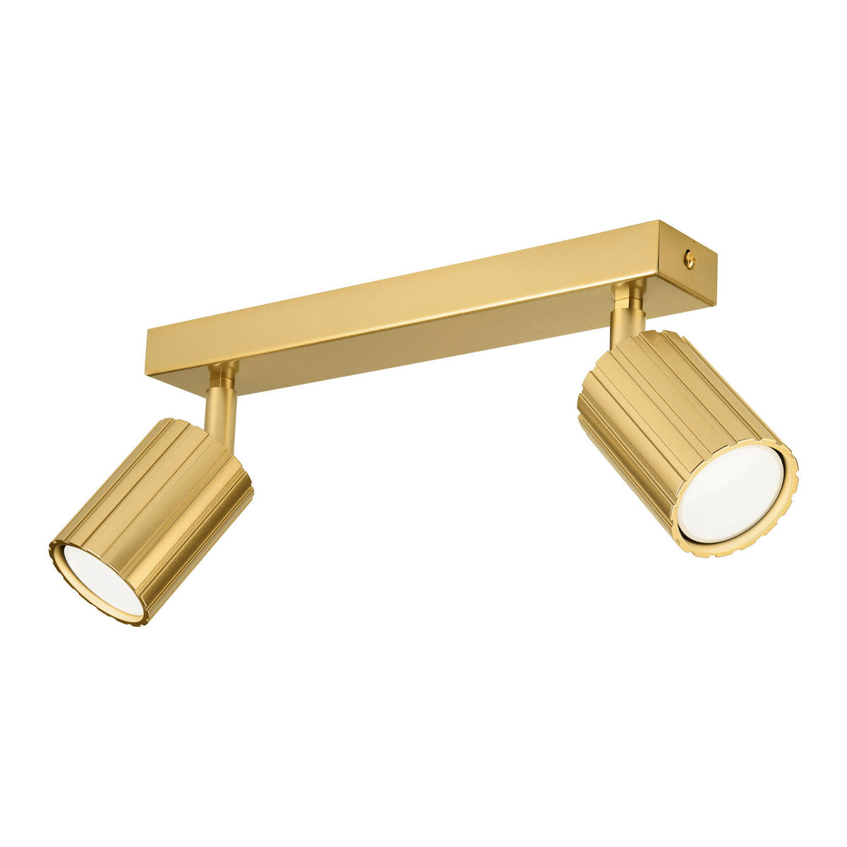 Lamkur Strahler gold Stahl B/H/L: ca. 6,5x16,5x30 cm 2 Brennstellen Prisma - gold (30,00/6,50/16,50cm) - Lamkur