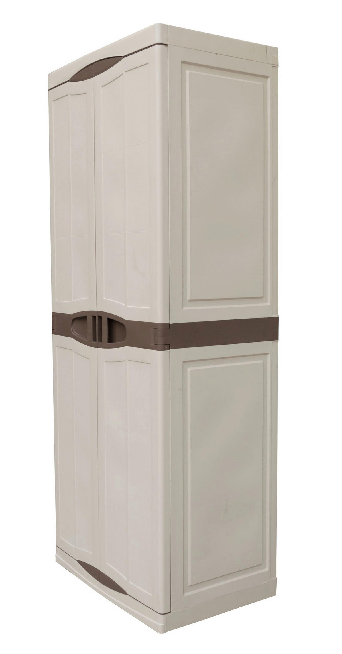 Artplast Kunststoffschrank Evolution braun Polyrattan B/H/L: ca. 47x184x70 cm Evolution - braun/beige (70,00/47,00/184,00cm) - ArtPlast