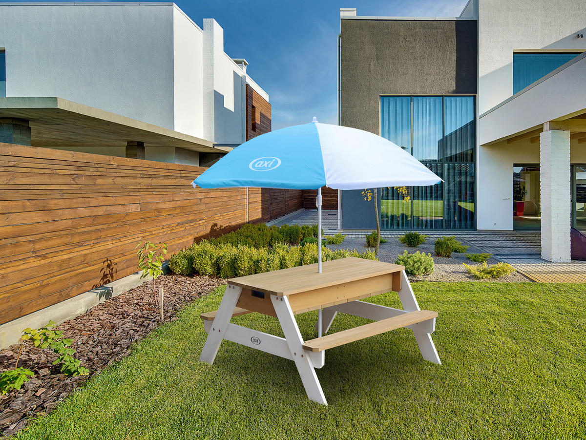 AXI Sand & Wassertisch Nick braun B/H/L: ca. 98x49x95 cm Nick - braun/blau (95,00/98,00/49,00cm) - AXI