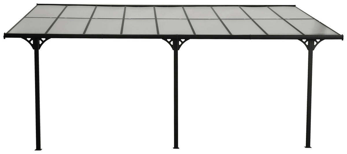 Westmann Terrassenüberdachung Bruce grau Aluminium B/H/T: ca. 556x270x300 cm Bruce - grau (556,00/270,00/300,00cm) - Westmann