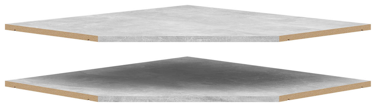 Einlegeböden-Set Multi-Stauraum Typ 48 Beton Optik B/H/T: ca. 74x1,5x96 cm Multi-Stauraum Typ 48 - Beton (74,00/1,50/96,00cm)