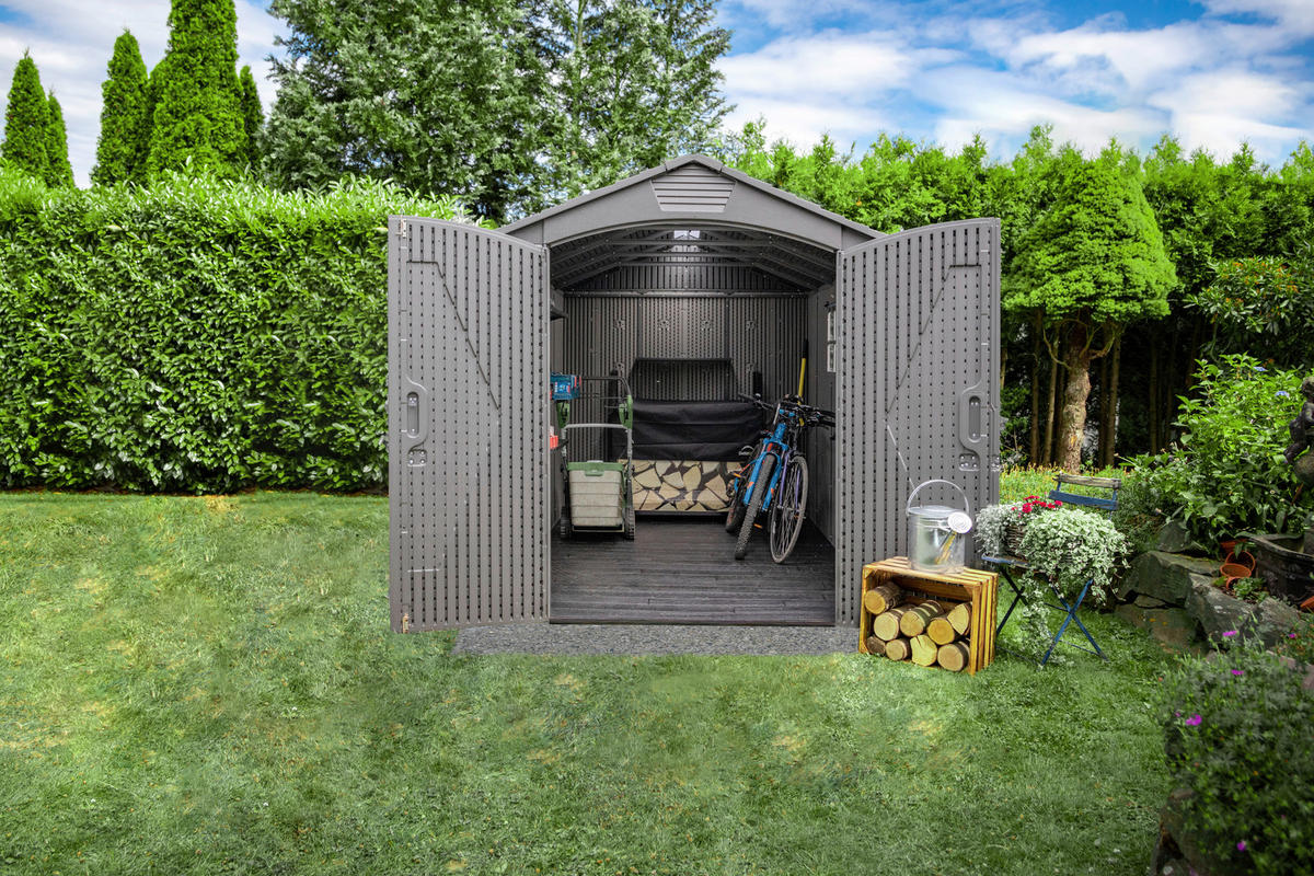 Lifetime Gartenhaus Luna grau B/H/L: ca. 213x228x280 cm Luna - grau (280,00/213,00/228,00cm) - Lifetime