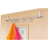 Axentia Türgarderobe silber Metall B/H/L: ca. 62,5x4x10 cm Türgarderobe_5_Haken - silber (10,00/62,50/4,00cm) - Axentia