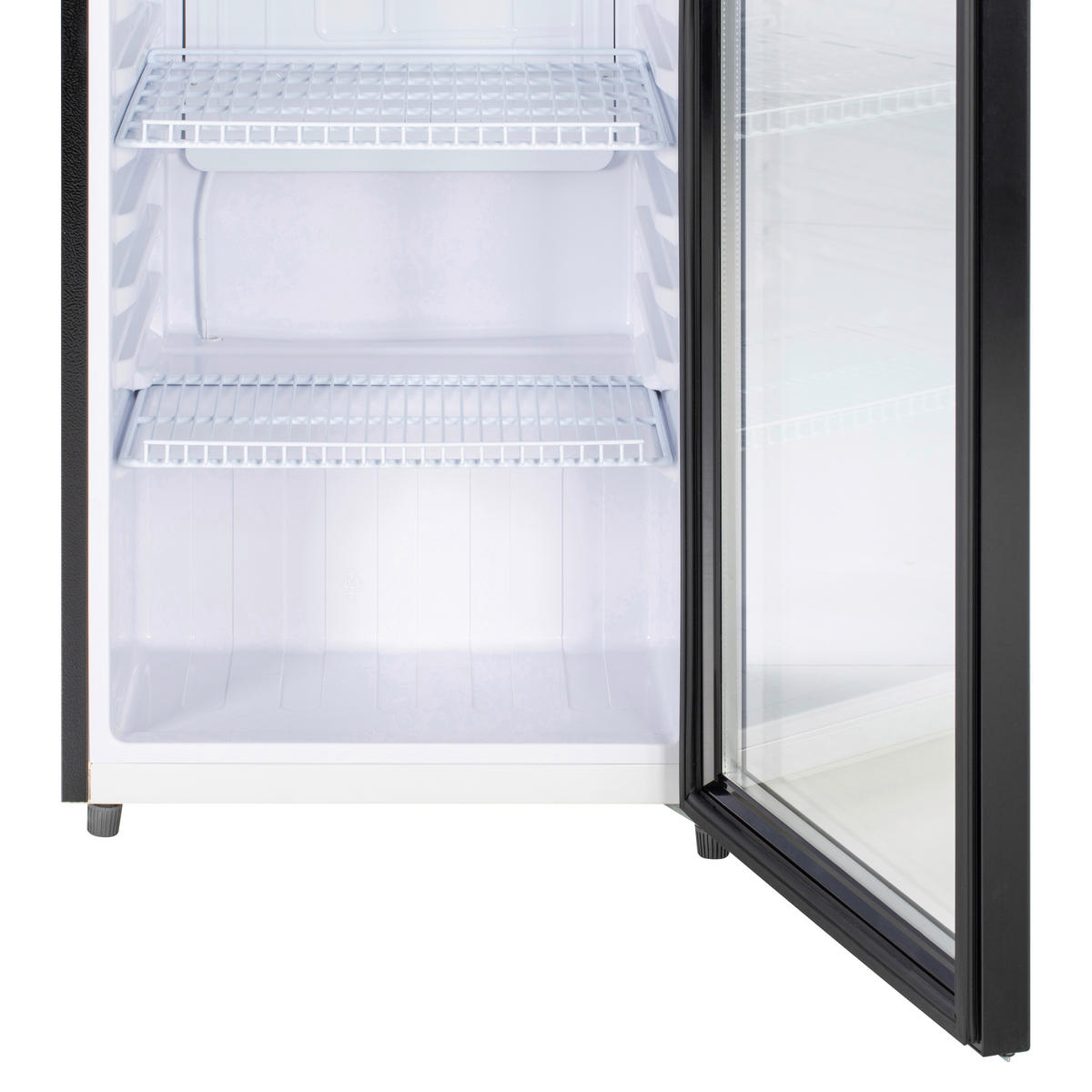 POCOline Glastürkühlschrank GTK144-235 DB schwarz B/H/T: ca. 54x144x55 cm Glastürkühlschrank GTK144-235 DB - schwarz (54,00/144,00/55,00cm) - POCOline