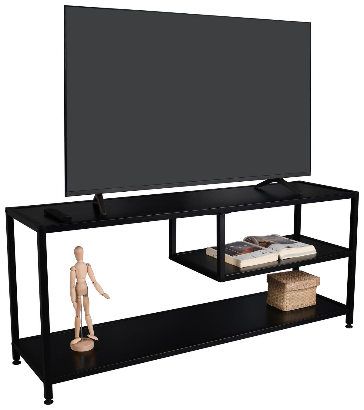 Konsole Theresa schwarz Metall B/H/T: ca. 120x50x33 cm Theresa - schwarz (120,00/50,00/33,00cm)