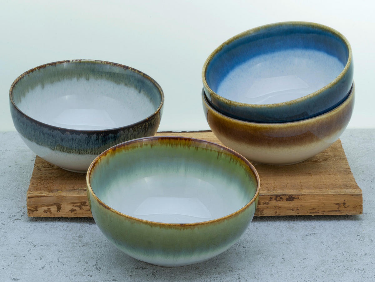 CreaTable Müslischalenset Cascade Bowls Mix Buddha bunt Steinzeug Cascade Bowls Mix Buddha - bunt - CreaTable