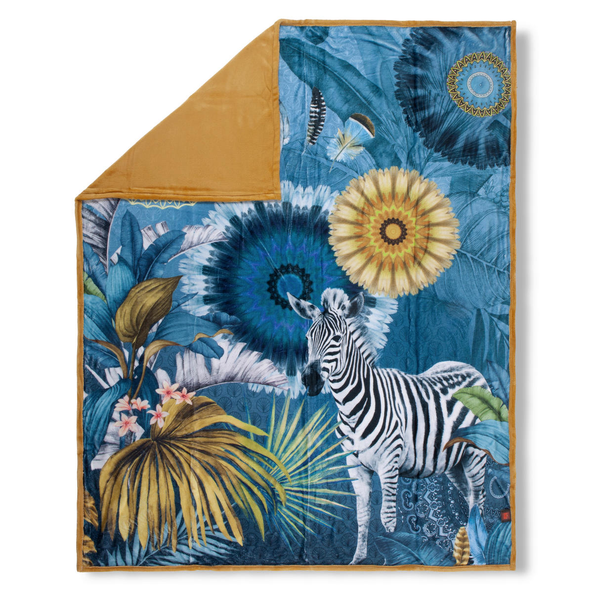Wohndecke Laska Polysamt Laska - blau (130,00/160,00cm) - HIP
