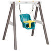 AXI Babyschaukel grau B/H/L: ca. 120x134x103 cm Babyschaukel - weiß/grau (103,00/120,00/134,00cm) - AXI