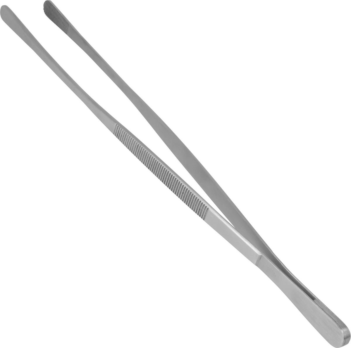 Haushaltshelfer silber Edelstahl B/H/L: ca. 5,5x34,8x4 cm Küchenpinzette - silber (4,00/5,50/34,80cm)