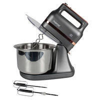 Hagenuk Handmixer-Set HMS-400 schwarz roségold Kunststoff Edelstahl B/H/T: ca. 22x34x34 cm Handmixerset_Hagenuk HMS-400 - schwarz/roségold (22,00/34,00/34,00cm) - Hagenuk