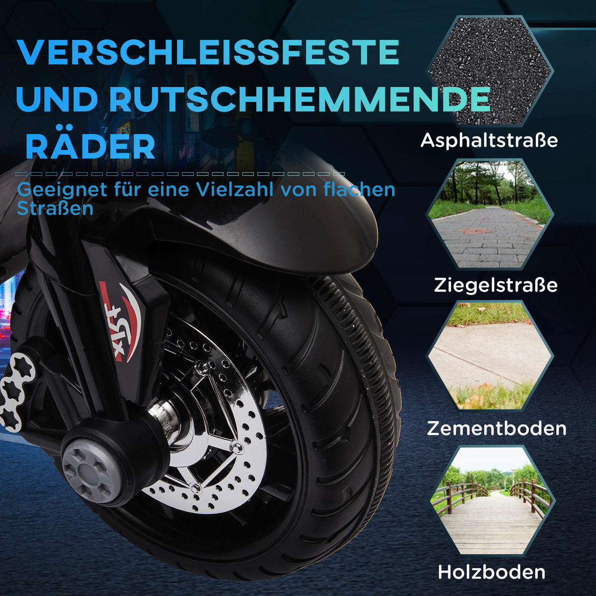 HOMCOM Kinder-Elektromotorrad rot B/H/L: ca. 42x52x86 cm Kinder-Elektromotorrad - rot/schwarz (86,00/42,00/52,00cm) - HOMCOM