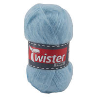 Handstrickgarn Fluffy hellblau L: ca. 16000 cm Fluffy - hellblau (16000,00cm) - Twister
