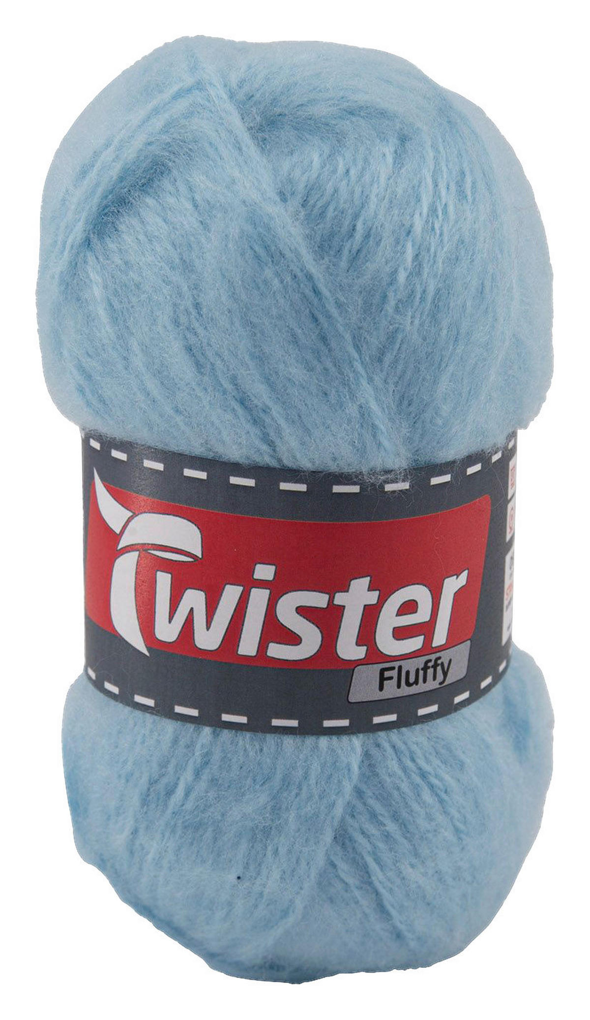 Handstrickgarn Fluffy hellblau L: ca. 16000 cm Fluffy - hellblau (16000,00cm) - Twister