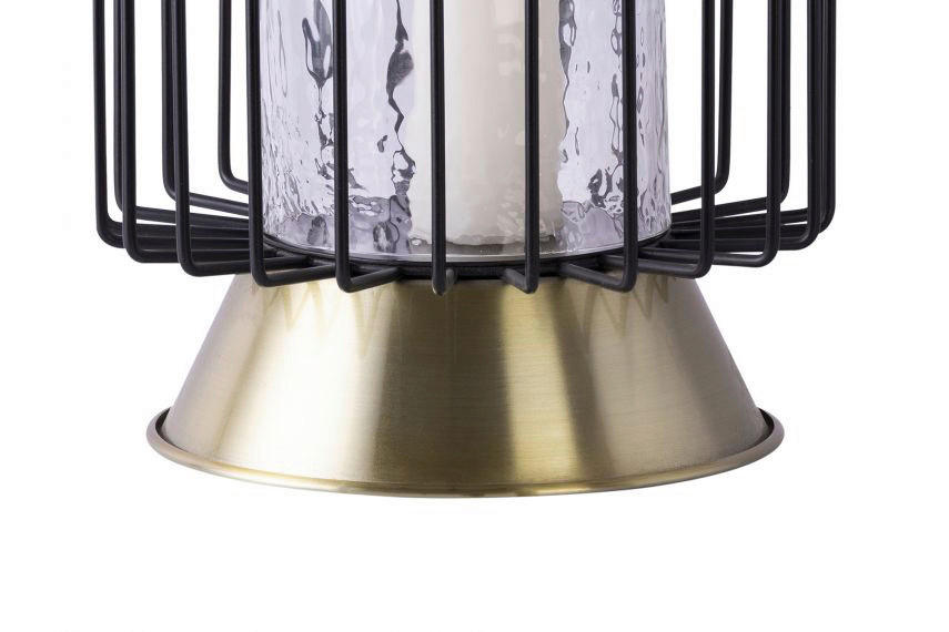 Kayoom Kerzenständer Malibu 225 Malibu 225 - gold/schwarz (22,50/22,50/31,00cm) - Kayoom