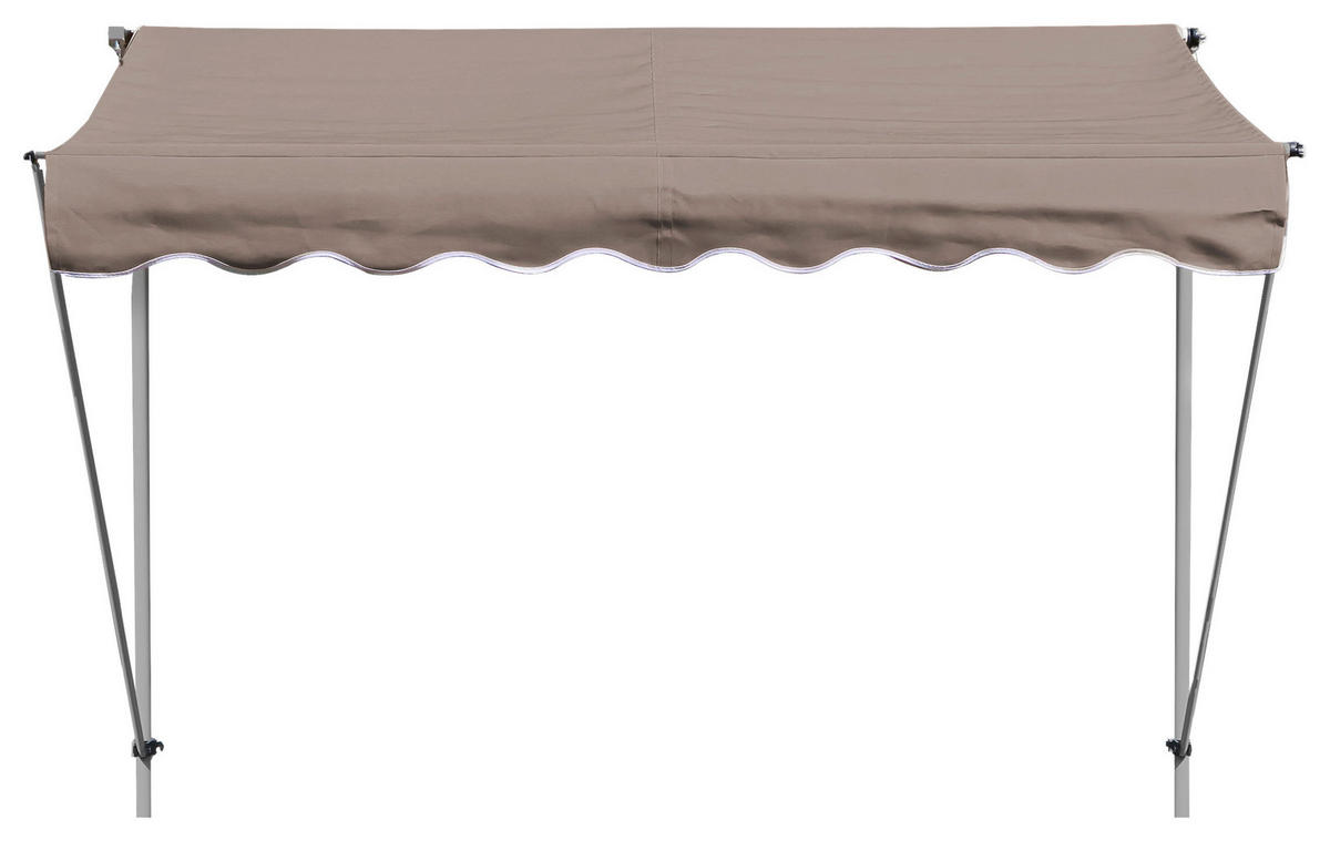 Klemm-Markise Ontario taupe B/L: ca. 205x130 cm Ontario - taupe (205,00/130,00cm) - Grasekamp
