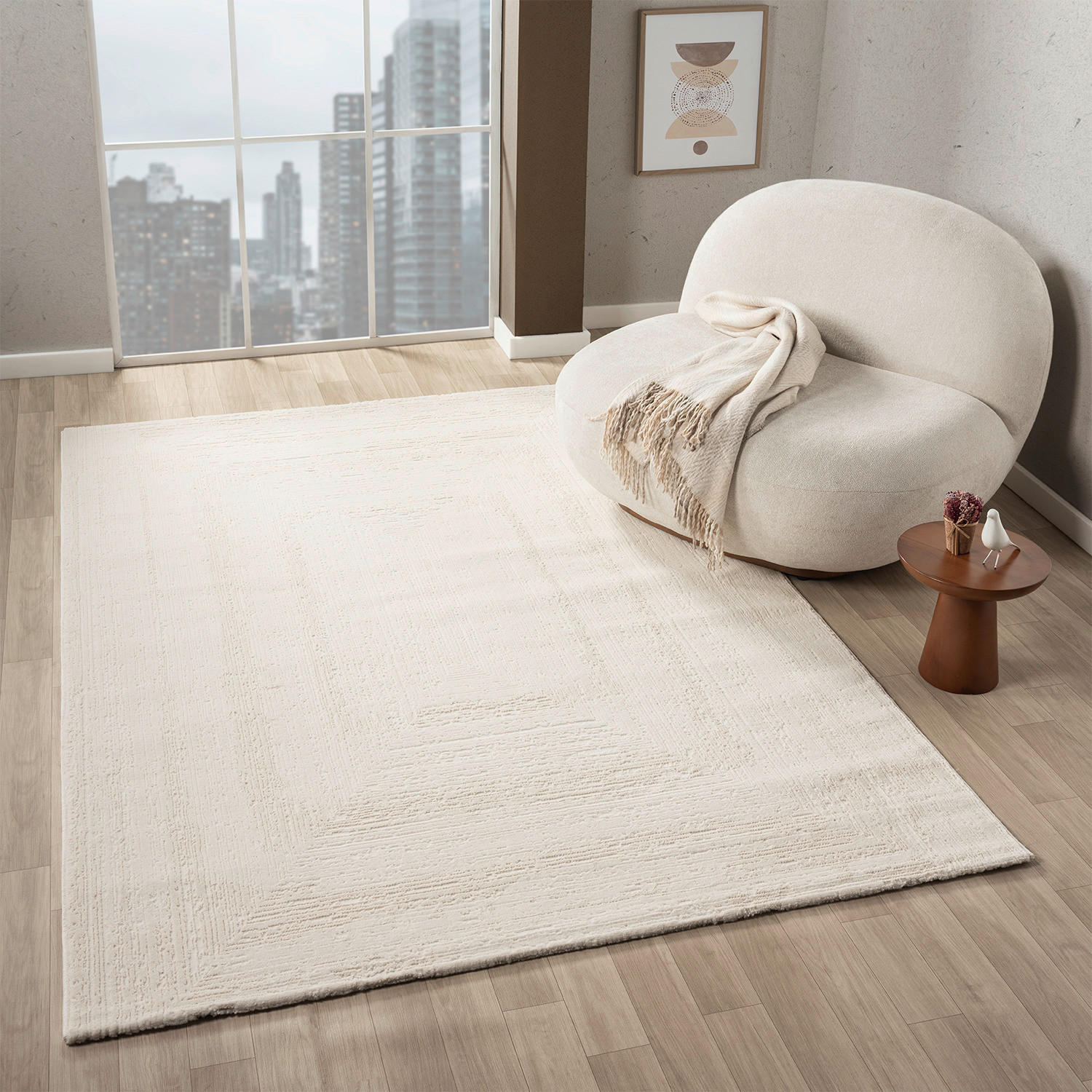 Webteppich Costa creme B/L: ca. 160x230 cm Costa - creme (160,00/230,00cm)