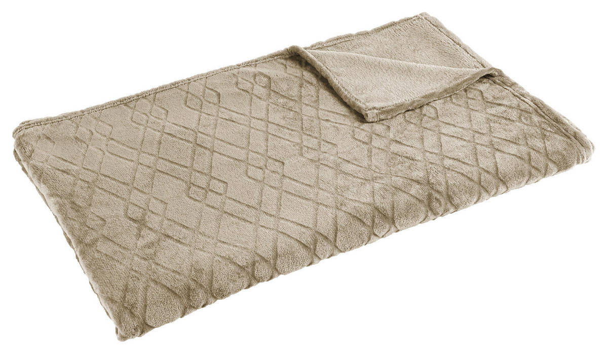 Flanelldecke Flanelldecke_Diamant 140x180cm kitt - kitt (140,00/180,00cm)