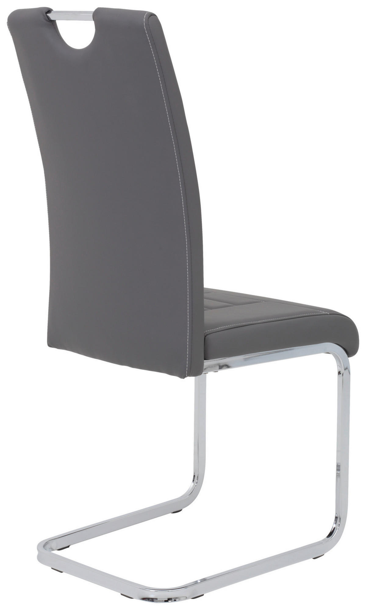 Schwingstuhl Ruby 4er Set grau Kunstleder B/H/T: ca. 44x103x60 cm Ruby 4er Set - grau (44,00/103,00/60,00cm) - Hela