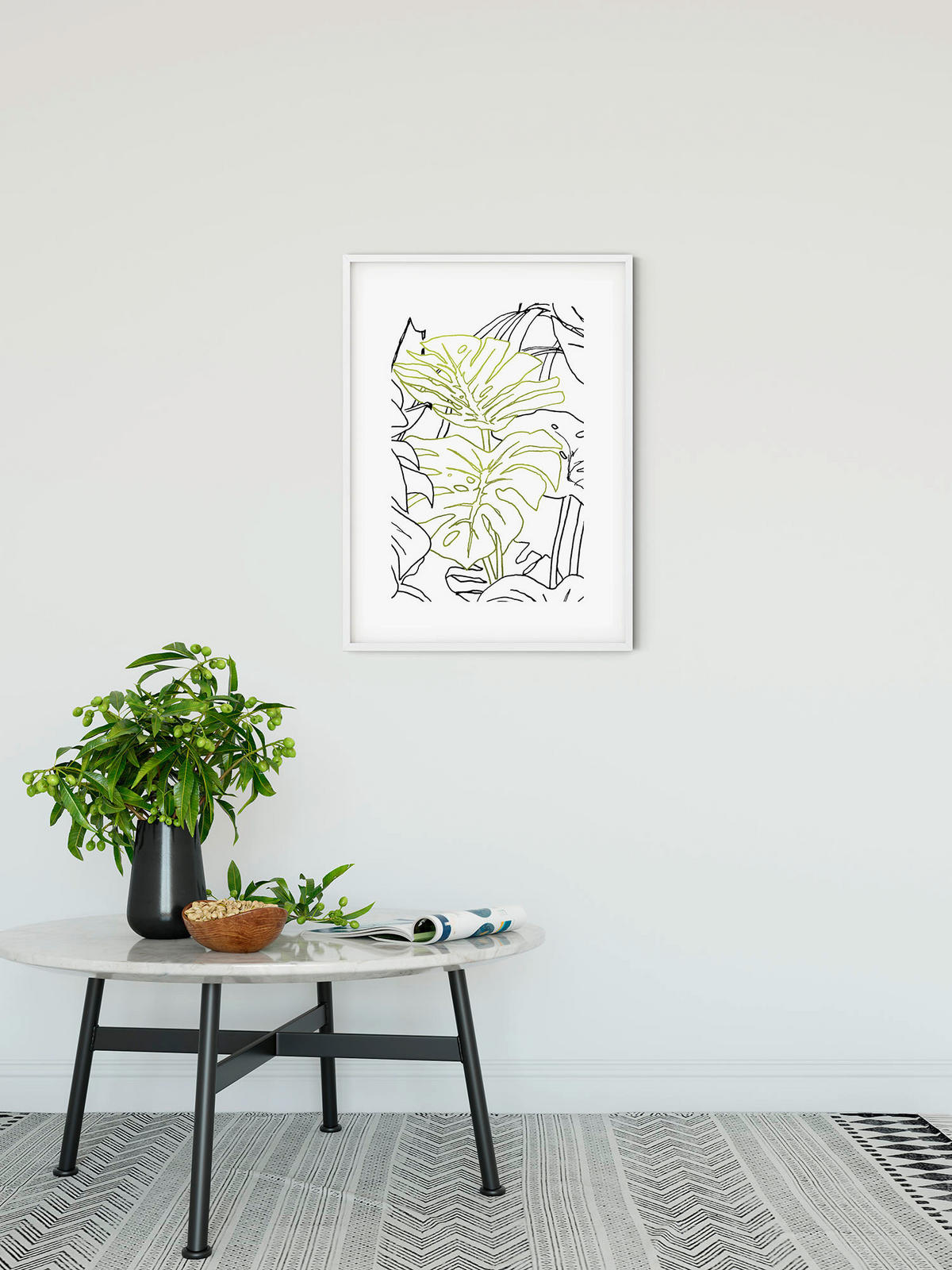 Komar Poster Monstera Borsigiana Pflanzen B/L: ca. 50x70 cm Monstera Borsigiana - (50,00/70,00cm) - Komar