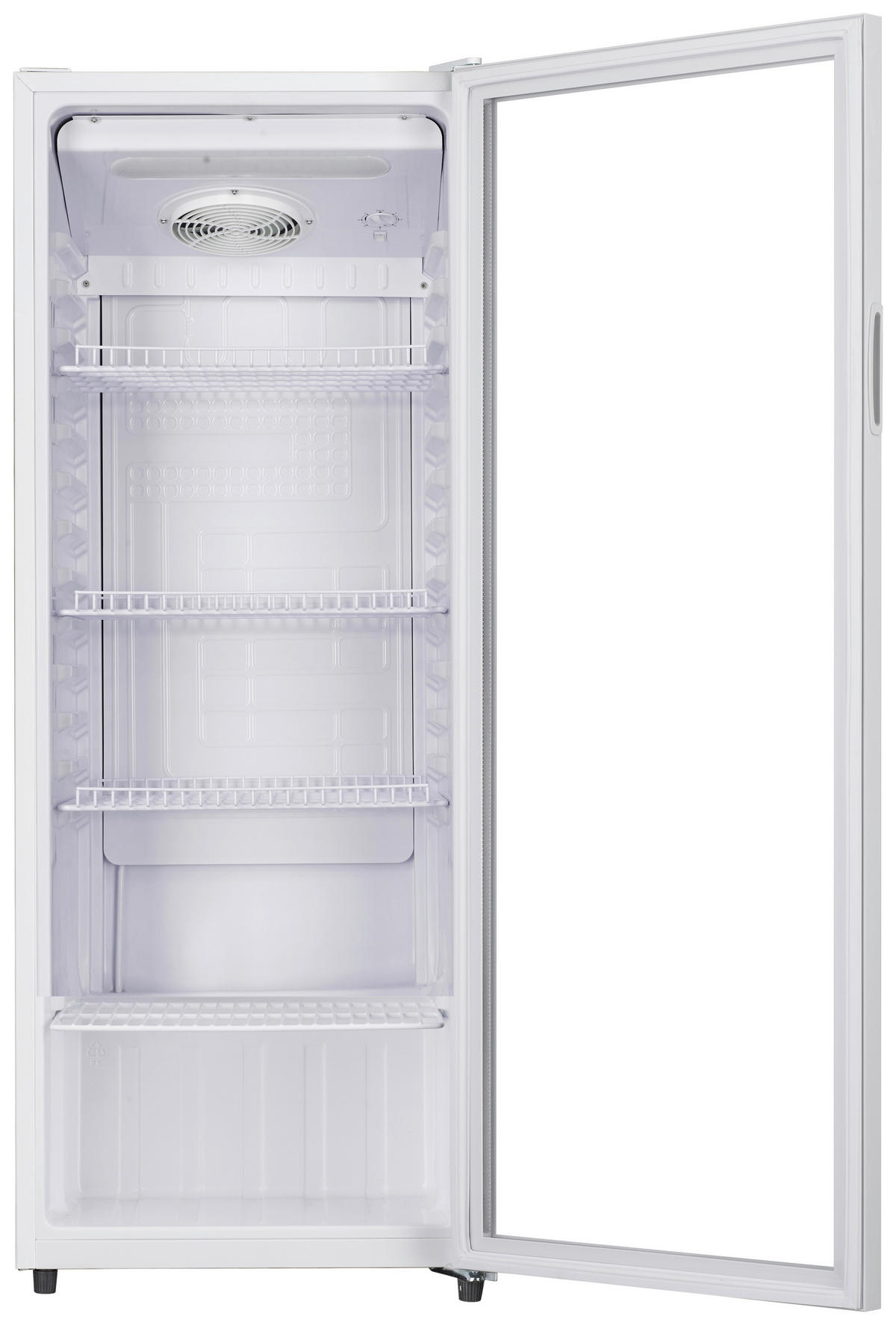 POCOline Glastürkühlschrank GTK144-235 DW weiß B/H/T: ca. 54x144x55 cm Glastürkühlschrank GTK144-235 DW - weiß (54,00/144,00/55,00cm) - POCOline