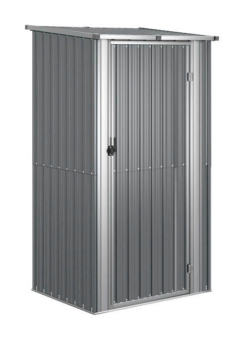 VidaXL Gartenhaus grau B/H/T: ca. 118,5x209,5x97 cm Gartenhaus - grau (118,50/209,50/97,00cm) - VidaXL