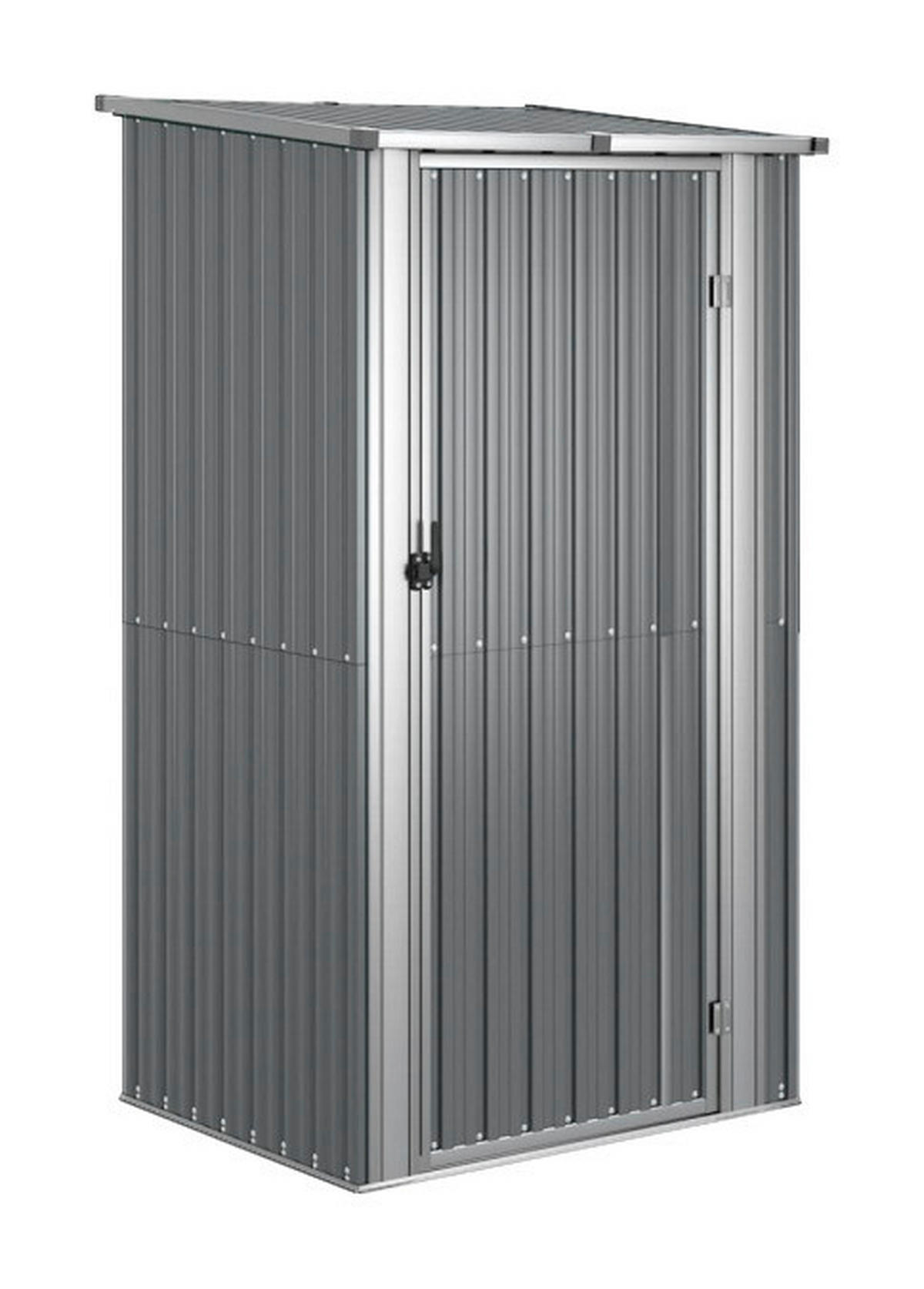 VidaXL Gartenhaus grau B/H/T: ca. 118,5x209,5x97 cm Gartenhaus - grau (118,50/209,50/97,00cm) - VidaXL