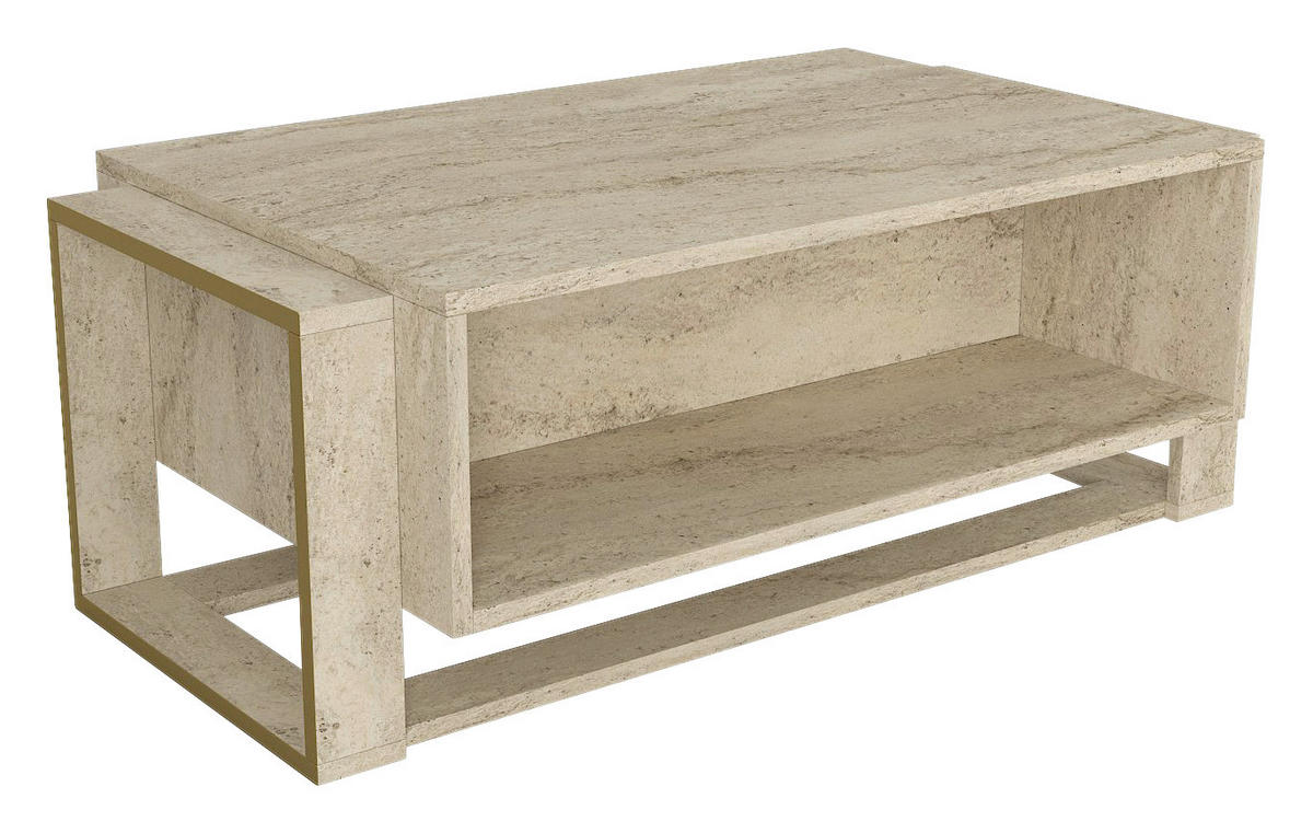 Couchtisch Bianco beige B/H/T: ca. 107x41x60 cm Bianco - beige (107,00/41,00/60,00cm) - moebel17
