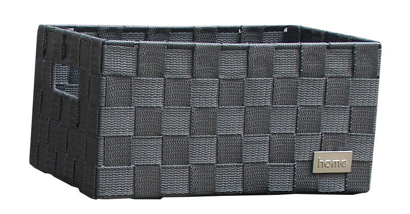 POCOline Aufbewahrungskorb grau Nylon B/H/L: ca. 14x18x28 cm Korb_Nina_S grau - grau (28,00/14,00/18,00cm) - POCOline