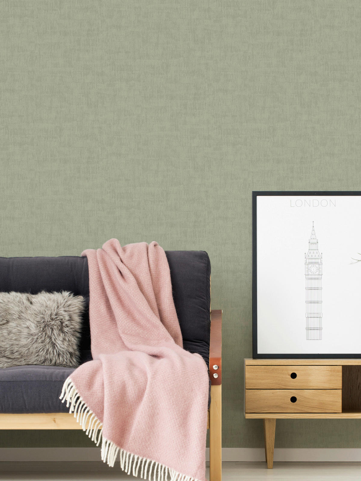 A.S.Creation Vliestapete grün B/H/D: ca. 53x1005x8,8 cm Vliestapete - grün (8,80/1005,00cm) - A.S.Creation