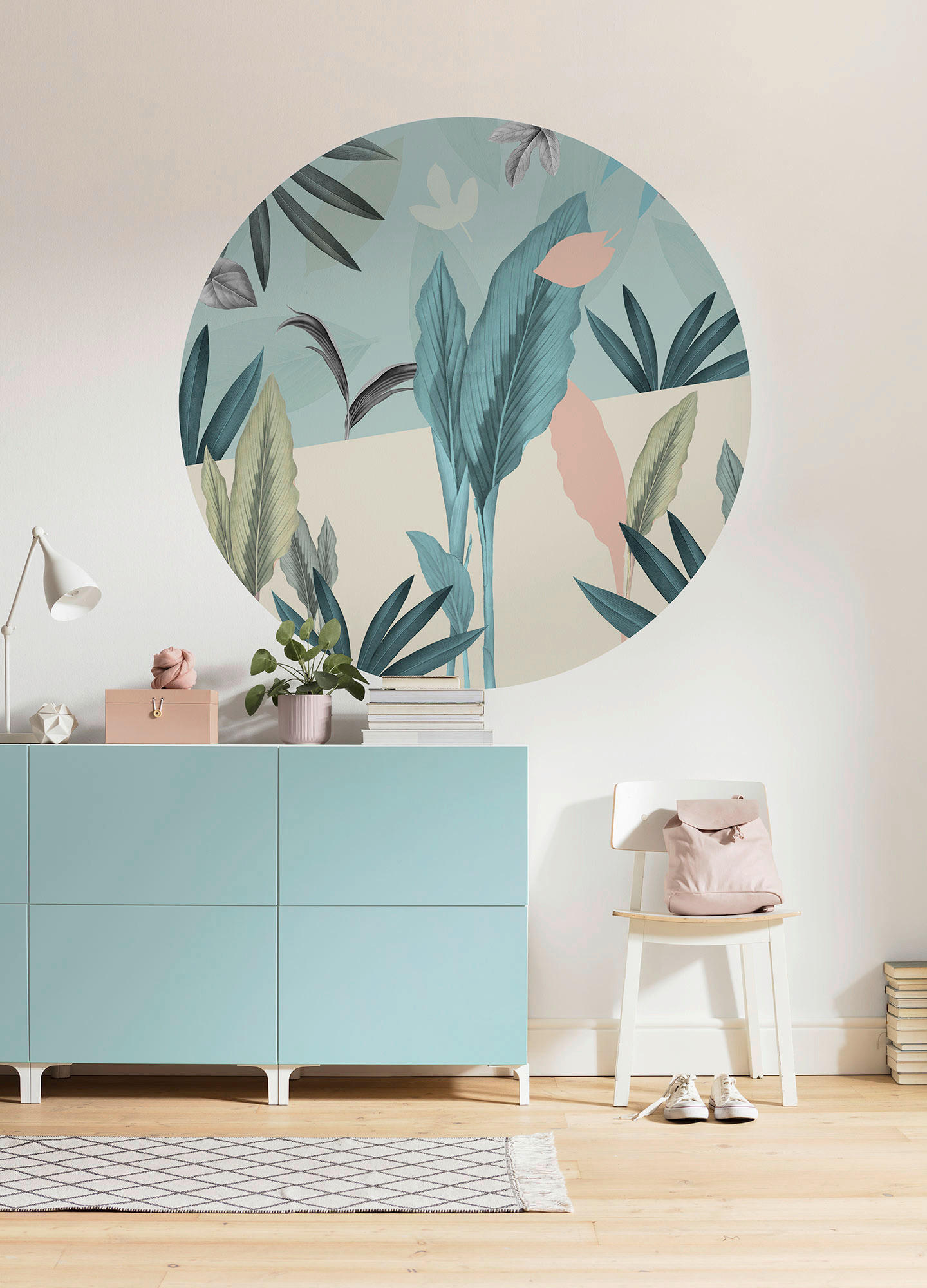 Komar Fototapete Pale Leaves D: ca. 125 cm Pale Leaves - (125,00cm) - Komar