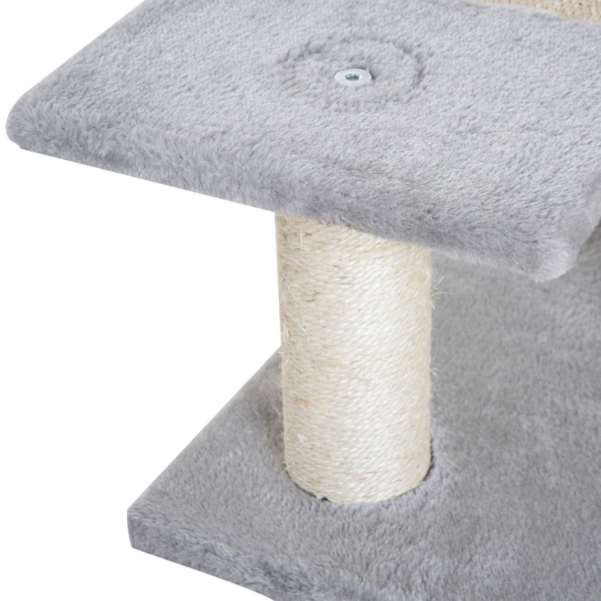 PawHut Kletterbaum beige Spanplatte B/H/L: ca. 48x101x48 cm Kletterbaum - beige/grau (48,00/48,00/101,00cm) - PawHut