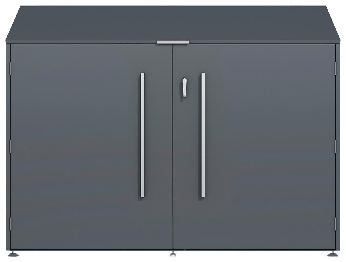 Westmann Fahrradgarage Linea anthrazit B/H/L: ca. 200x154x100 cm Linea - anthrazit (100,00/200,00/154,00cm) - Westmann