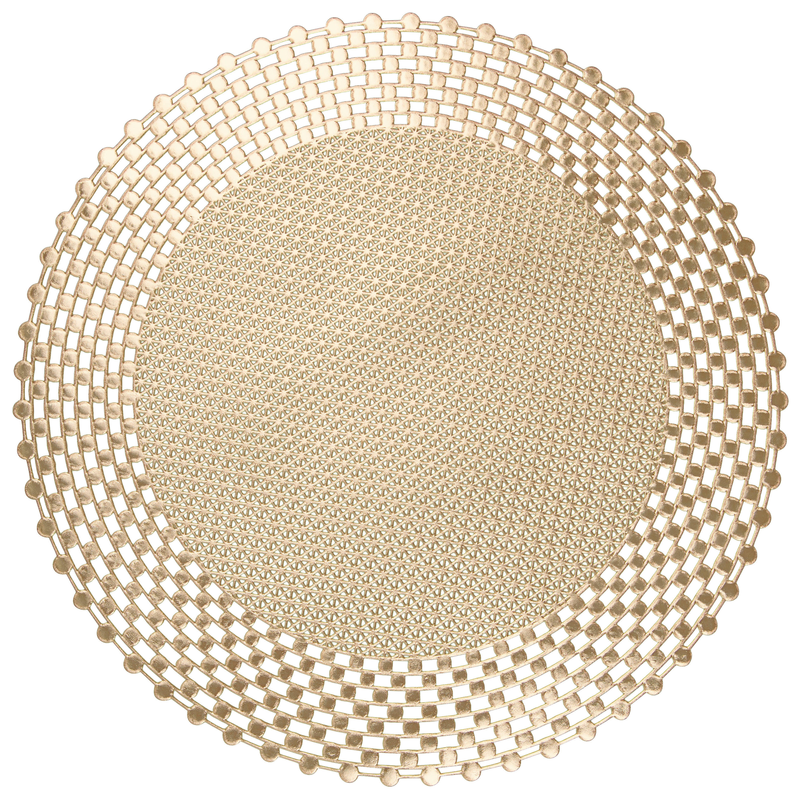 Platzset gold PVC D: ca. 38 cm Platzset_Grafik - gold (38,00cm)