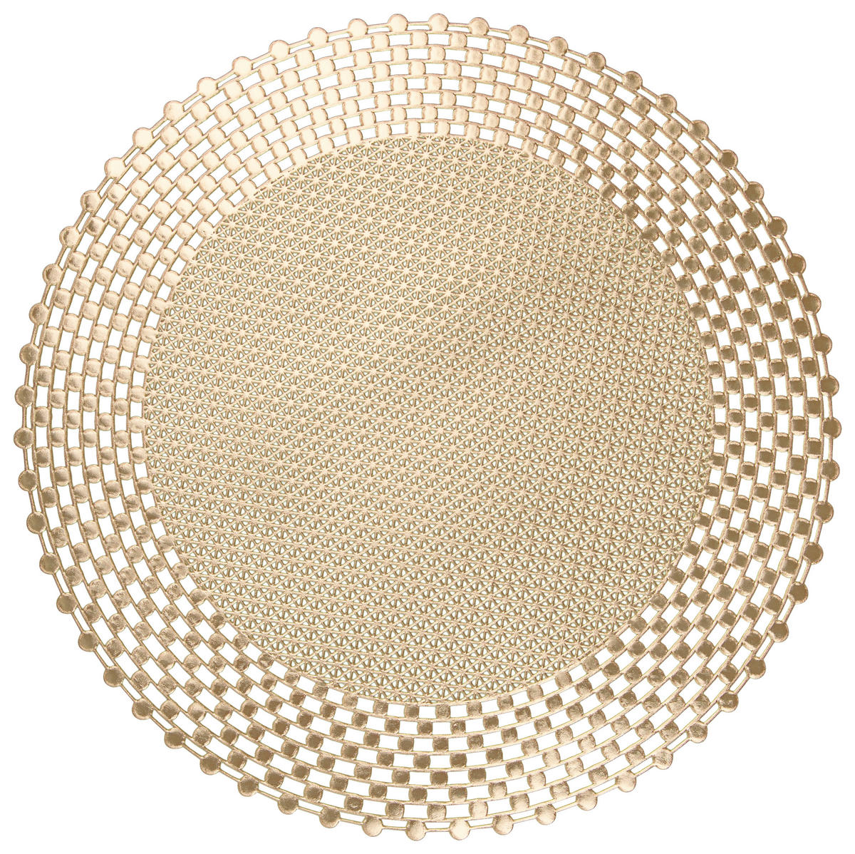 Platzset gold PVC D: ca. 38 cm Platzset_Grafik - gold (38,00cm)