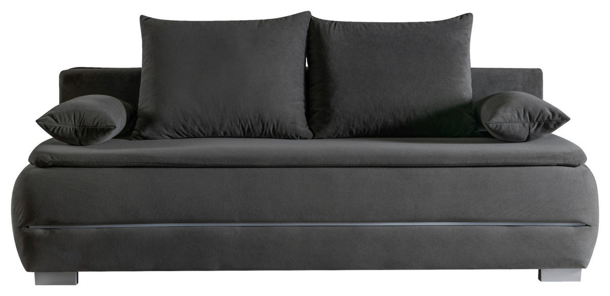 Schlafsofa Tekla grau B/H/T: ca. 212x97x98 cm Tekla - silber/grau (212,00/97,00/98,00cm)