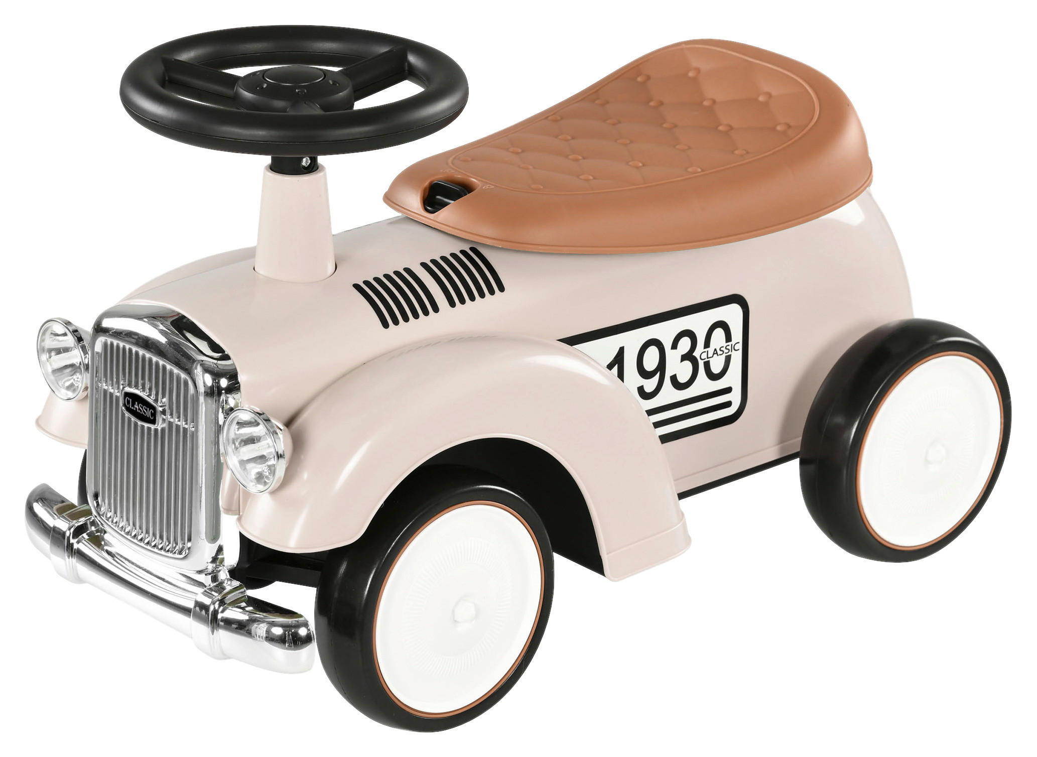 AIYAPLAY Rutschauto cremeweiß B/H/L: ca. 27x35x58 cm Rutschauto - cremeweiß (58,00/27,00/35,00cm) - AIYAPLAY