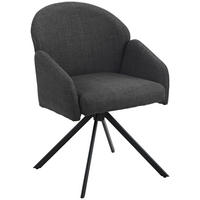 Drehstuhl Holly anthrazit Microfaser Webstoff B/H/T: ca. 57x84x61 cm Holly - anthrazit (57,00/84,00/61,00cm)