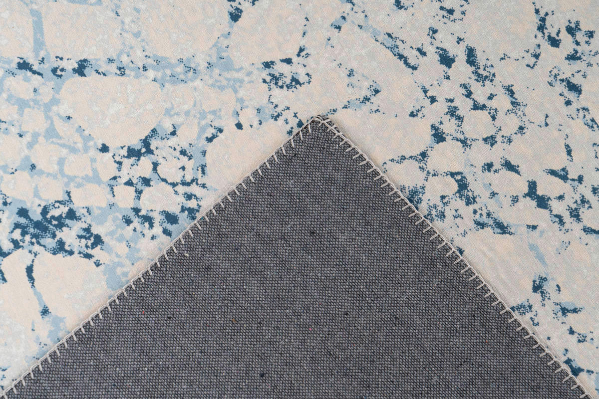360Living Teppich Galaxy creme B/L: ca. 80x150 cm Galaxy - blau/creme (80,00/150,00cm) - 360Living
